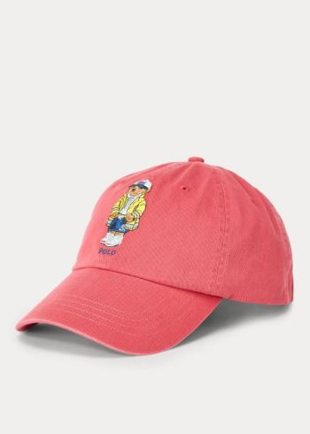 Ralph Lauren Polo Bear Chino Ball Cap Červené | ZHbO7tJU