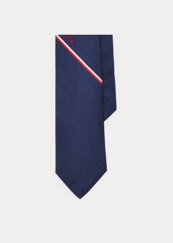 Ralph Lauren Polo Frenchie Silk Tie Tmavě Blankyt | eYOKL72V