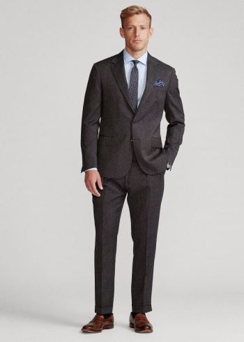 Ralph Lauren Polo Pin Dot Wool Twill Suit Černé Šedé | vtqnJz5A