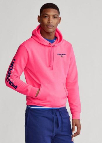 Ralph Lauren Polo Sportovní Fleece Hoodie Růžové | 0EsVzPiP