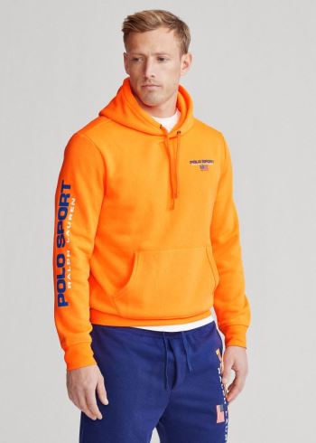 Ralph Lauren Polo Sportovní Fleece Hoodie Oranžové | q54UToSh