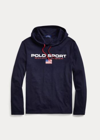 Ralph Lauren Polo Sportovní S Kapucí T-Shirt Tmavě Blankyt | wcYK95Kb