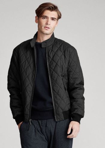 Ralph Lauren Quilted Jacket Černé | Cpp9JZgL