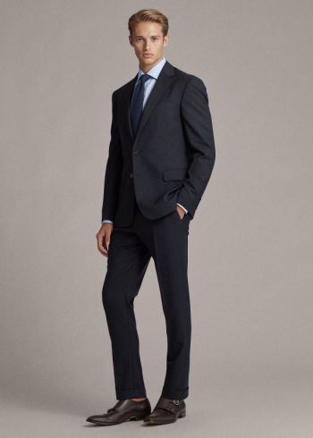 Ralph Lauren RLX Gregory Wool Twill Suit Tmavě Blankyt | N7luMmLR