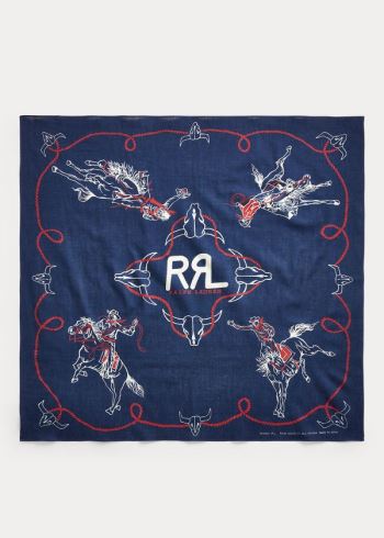 Ralph Lauren Rodeo Bavlněné Bandanna Indigo Béžový Červené | yFFYZ1Gm