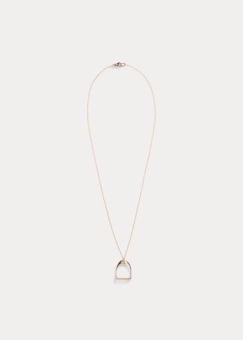 Ralph Lauren Rose Gold Necklace Růžové Zlaté | yrzLqvnZ