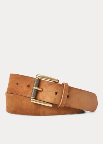 Ralph Lauren Semišové Belt Hnědé | aYFPCfcC