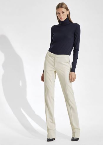 Ralph Lauren Seth Wool Gabardine Pant Světle Krém | d5RHkLhX