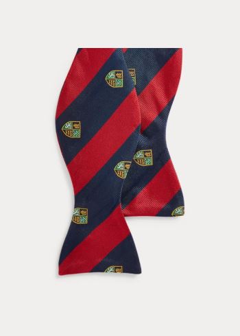 Ralph Lauren Silk Club Bow Tie Tmavě Blankyt Červené | 3nuTg89j