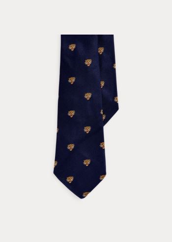 Ralph Lauren Silk Club Tie Tmavě Blankyt | pG5uZ2SJ