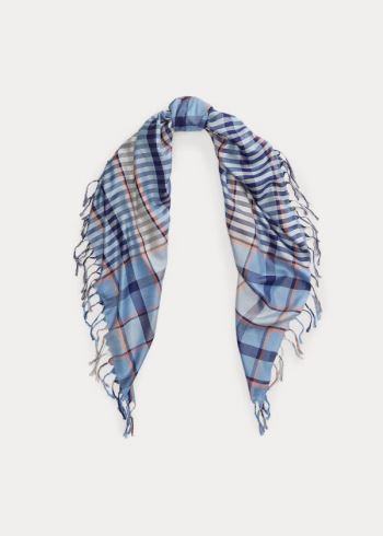 Ralph Lauren Silk Madras Scarf Blankyt | CF3ZunEF