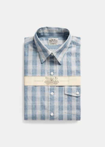 Ralph Lauren Slim Fit Indigo Checked Shirt Indigo | Go1RyHZJ