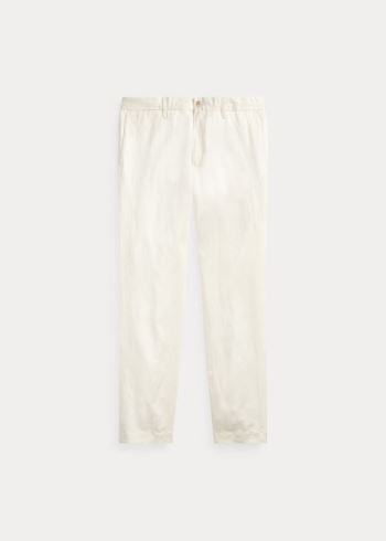 Ralph Lauren Slim Fit Linen-Blend Pant Krém | fruCMocT