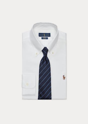 Ralph Lauren Slim Fit Oxford Shirt Bílé | GOKFpzor