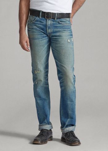 Ralph Lauren Slim Fit Selvedge Jean Blankyt Blankyt Světle Modré | 55wfqkqB