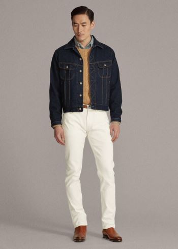 Ralph Lauren Slim Fit Stretch Jean Bílé | OeEAZi7K