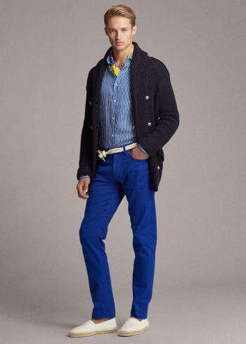 Ralph Lauren Slim Fit Stretch Jean Královská Modrá Blankyt | aE59crlY