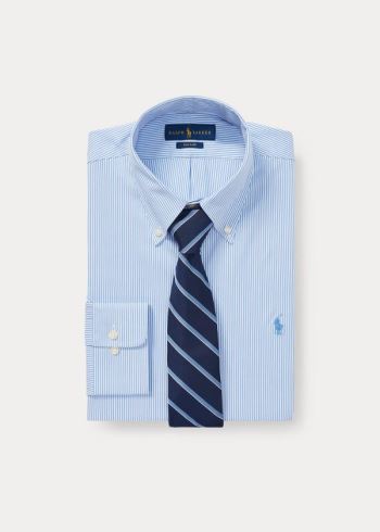 Ralph Lauren Slim Fit Striped Oxford Shirt Blankyt Bílé | yFbTVqIb