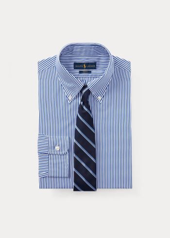 Ralph Lauren Slim-Fit Striped Šaty Shirt Blankyt Bílé | 6GowrSCd