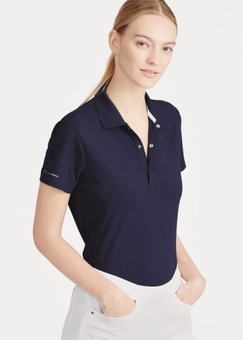 Ralph Lauren Slim Fit Tech Pique Golfové Polo Tmavě Blankyt | wN08ZagW