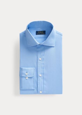 Ralph Lauren Solid Poplin Regent Shirt Blankyt | FsHlGZZq