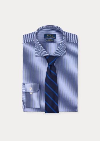 Ralph Lauren Striped Easy Care Stretch Poplin Shirt - All Fits Královská Modrá Blankyt Bílé | 2dyb7fJ9