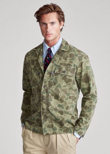 Ralph Lauren The Classic Fit Camo Workshirt Maskáčové | 4RCju1te