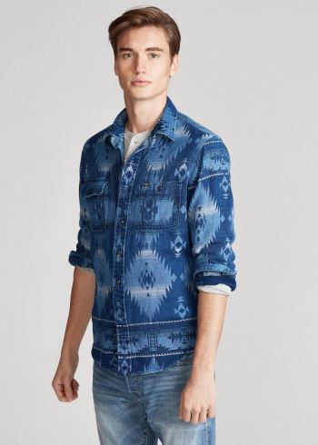 Ralph Lauren The Indigo Southwestern Shirt Indigo Viacfarebný | bExxBsXt