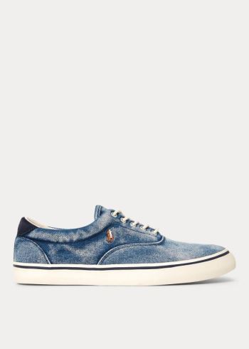 Ralph Lauren Thorton Denim Sneakers Tmavě Blankyt | w8LDGUAx