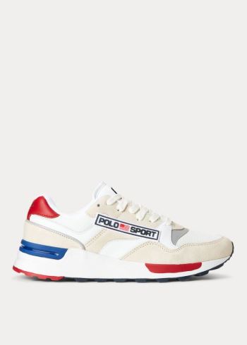 Ralph Lauren Trackster 100 Sneakers Bílé | 7nNwWqQF