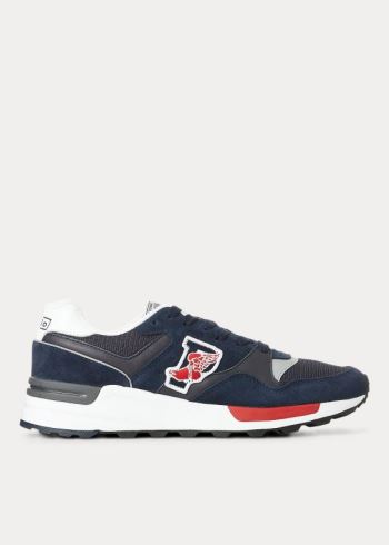 Ralph Lauren Trackster 100 Sneakers Tmavě Blankyt Viacfarebný | VXx7w42U