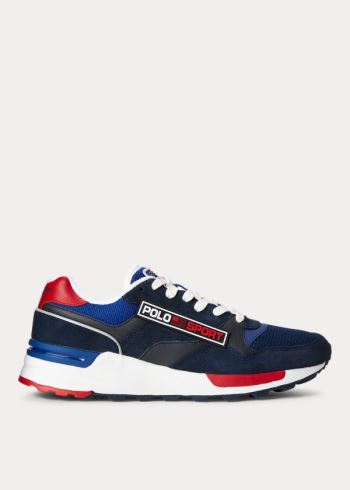 Ralph Lauren Trackster 100 Sneakers Tmavě Blankyt | tDT0rFOU