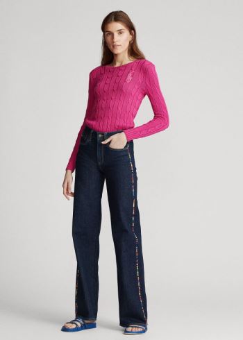 Ralph Lauren Ulta Stretch Široké-Leg Jean Tmavě Indigo | O8fBuWBg