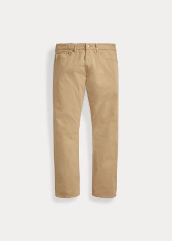 Ralph Lauren Varick Slim Straight Chino Hnědožlutý | FIKWI5hB