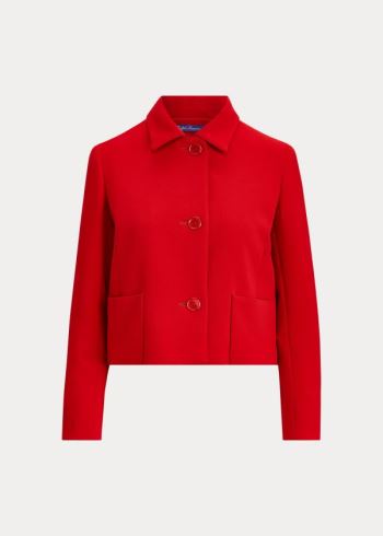 Ralph Lauren Verona Stretch Wool Jacket Červené | I1QzTqhT