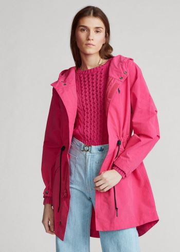 Ralph Lauren Vody-Repellent Windbreaker Tmavě Růžové | 0uNUlMbe