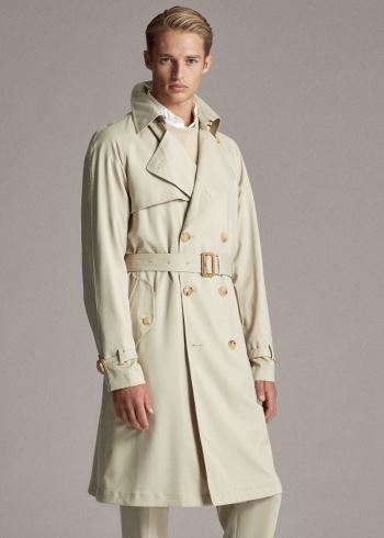 Ralph Lauren Vody-Repellent Wool Coat Béžový | OXUrIvkk