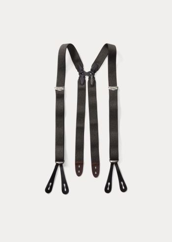 Ralph Lauren Warren Stretch Jaspé Braces Tmavě Šedé | CQt51T5q