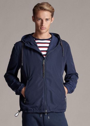 Ralph Lauren Widmore RLX S Kapucí Jacket Tmavě Blankyt | Upaq9l8k